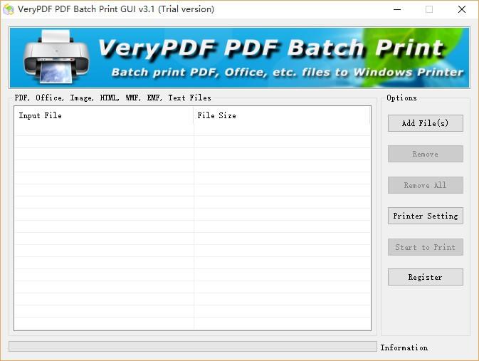 VeryPDF PDF Batch Print GUI下载,批量打印软件,打印软件